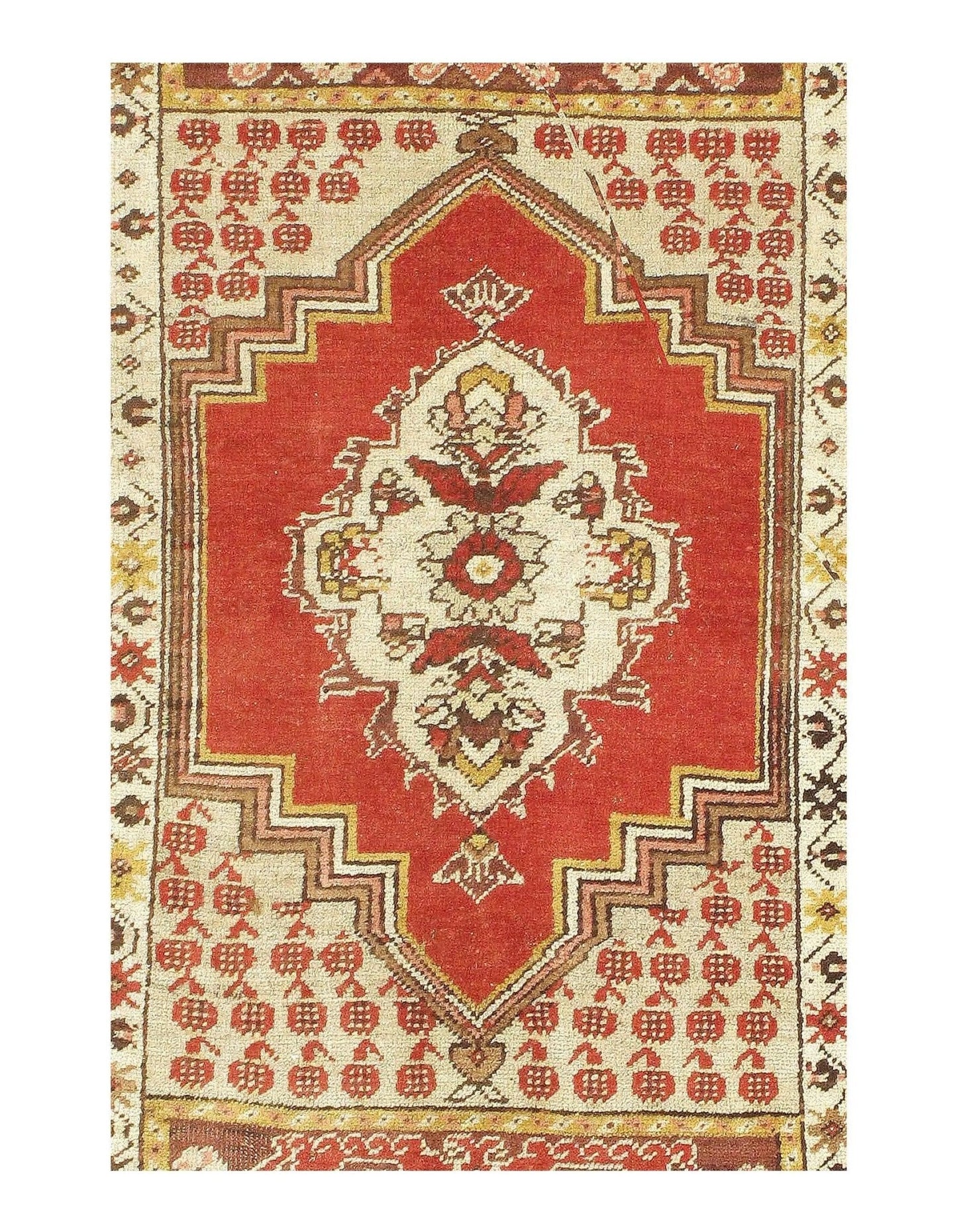 Canvello Rust Antique Oushak Rug - 3'6" X 5'7"