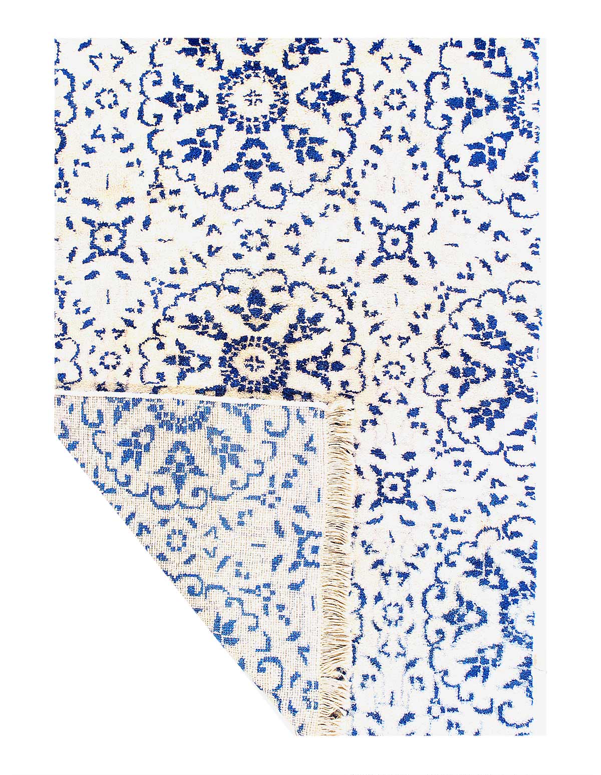 Ivory Color Hand Knotted Modern Rug 4'x5'6"