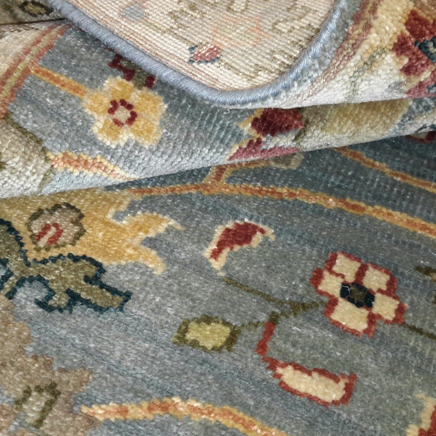 Canvello Hand Made Formal All Over Indo Mahal Rug - 2'7'' X 11'9''